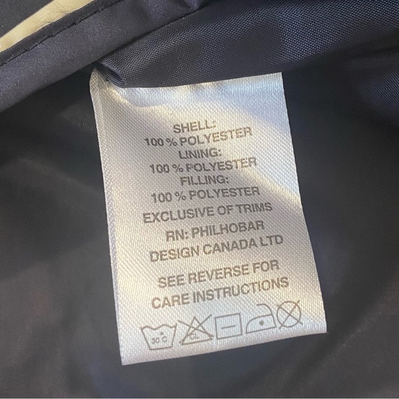 Navy Blue & Cream Striped Vest - Picture 4 of 4